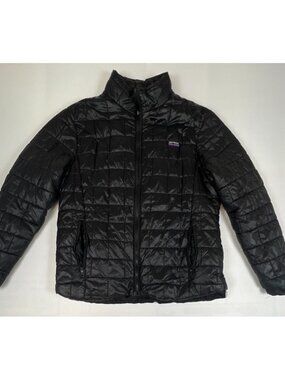Patagonia Women Small Black Nano Puff Insulated Puffer Jacket Full Zip